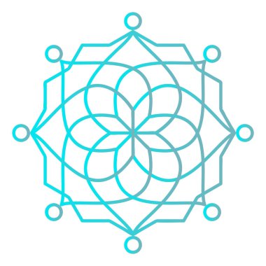 Soyut bir çiçek ile Spa logo
