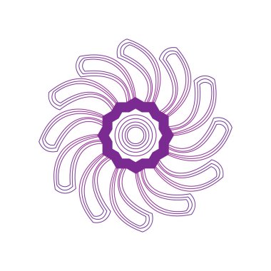 Soyut bir çiçek ile Spa logo