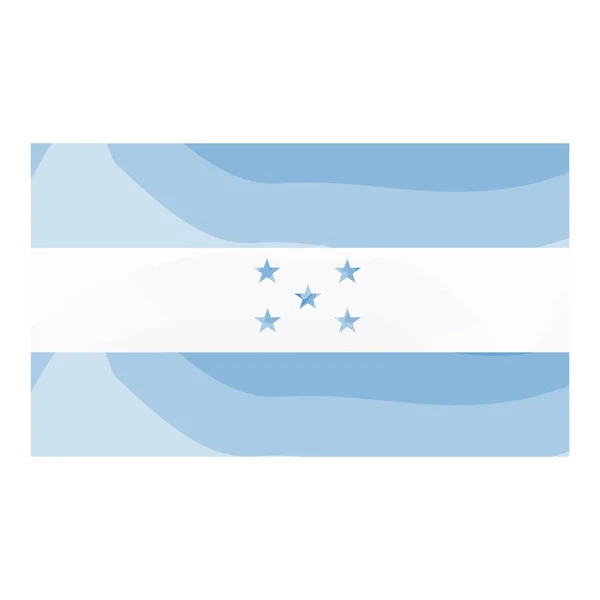 Aquarel vlag van Honduras — Stockvector