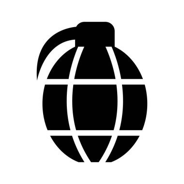 İzole el bombası simgesi