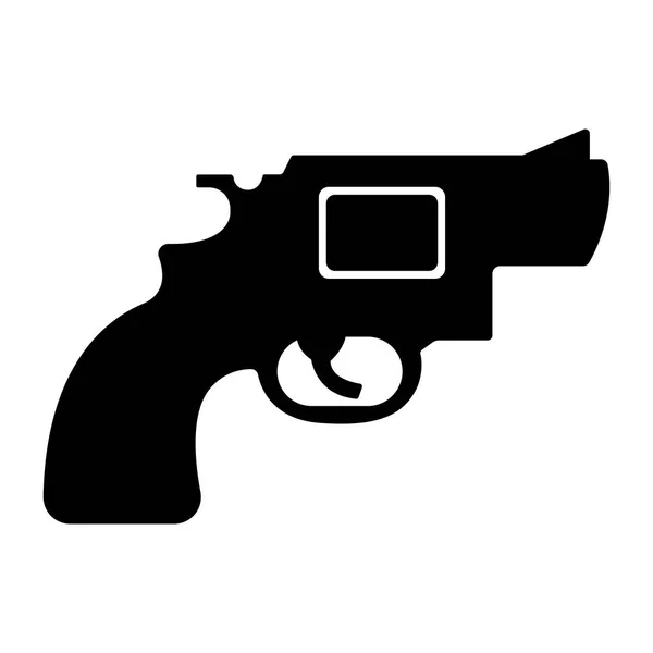 Ícone de pistola isolado — Vetor de Stock