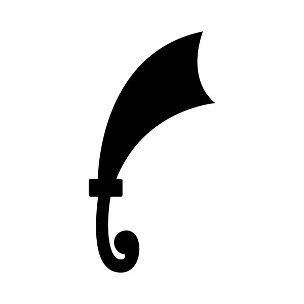 Icono de espada aislada — Vector de stock