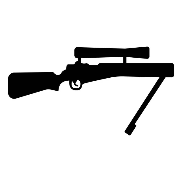 Icono de rifle de francotirador aislado — Vector de stock
