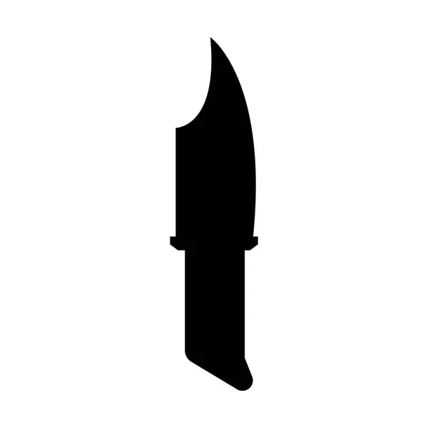 Icono de arma de cuchillo aislado — Archivo Imágenes Vectoriales