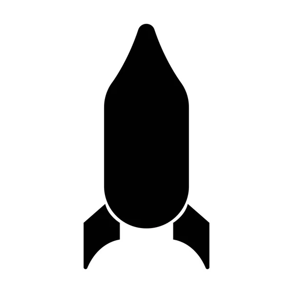 Elszigetelt rakéta ikon — Stock Vector