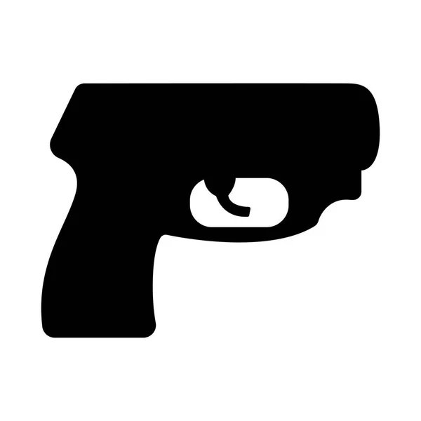 Icono de pistola aislada — Vector de stock