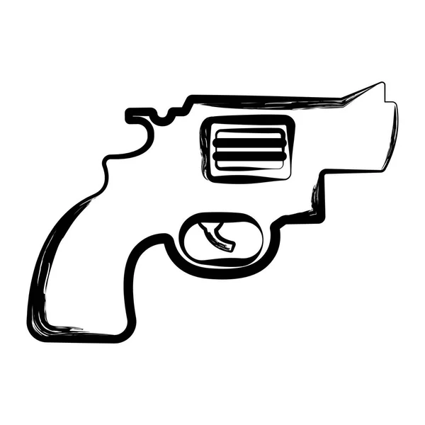 Isolierte Skizze einer Pistole — Stockvektor