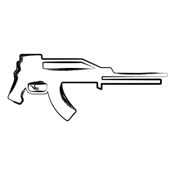 Isolierte Skizze eines Gewehrs — Stockvektor