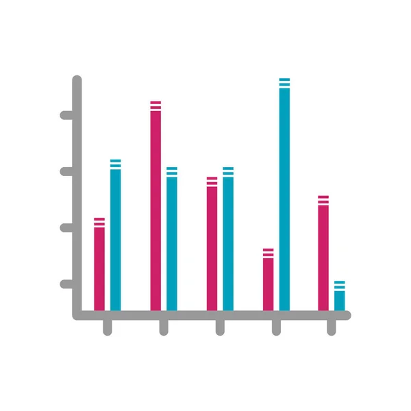 Graphique isolé des données d'entreprise — Image vectorielle