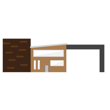 Modern ev bina izole