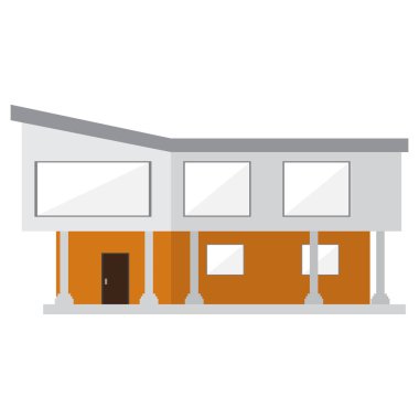 Modern ev bina izole