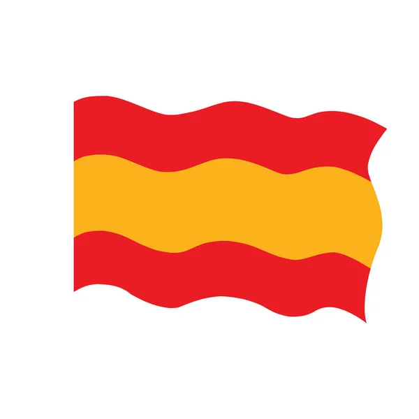 Drapeau de l'Espagne — Image vectorielle