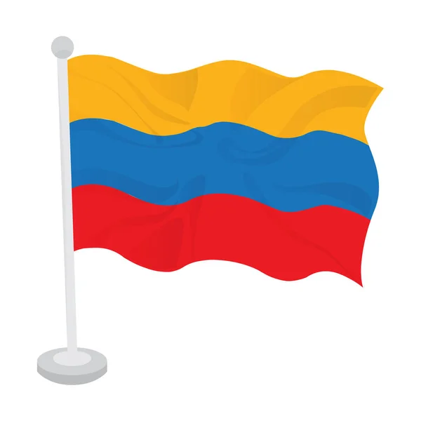 Drapeau de la Colombie — Image vectorielle