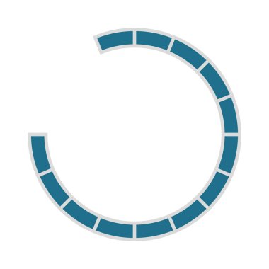 Yalıtılmış daire ilerleme çubuğu