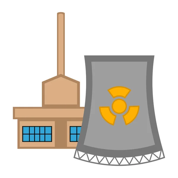 核发电厂 — 图库矢量图片