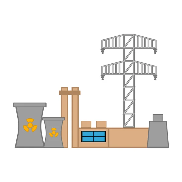 Elektrownia jądrowa — Wektor stockowy