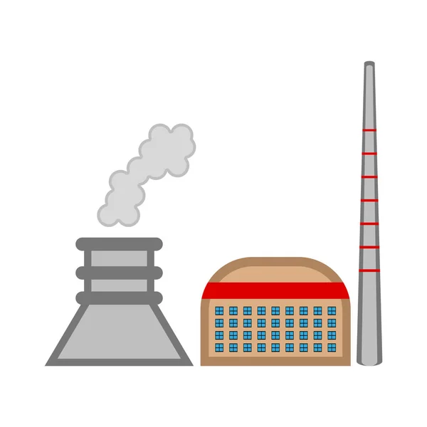 Geothermal power plant — Stock Vector