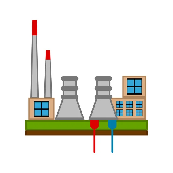 Uhelné elektrárny — Stockový vektor
