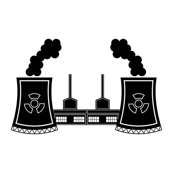 Nuclear power plant icon — Stock Vector