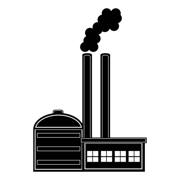 Icono de planta de energía geotérmica — Vector de stock