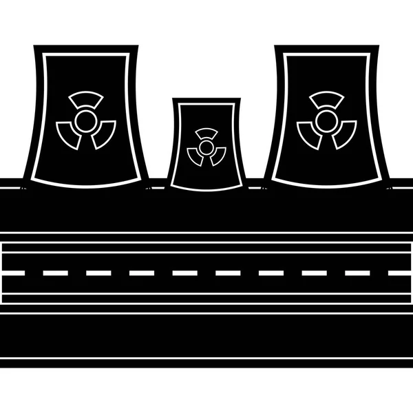 Icona della centrale nucleare — Vettoriale Stock