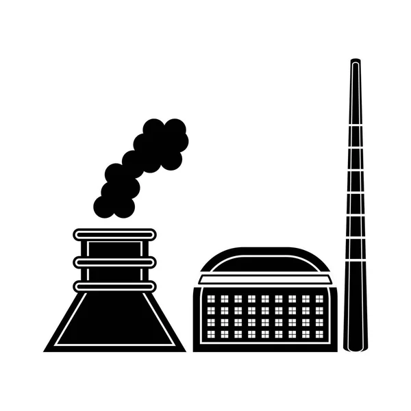 Geothermal power plant icon — Stock Vector