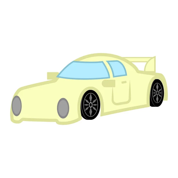 Coche de carreras aislado — Vector de stock