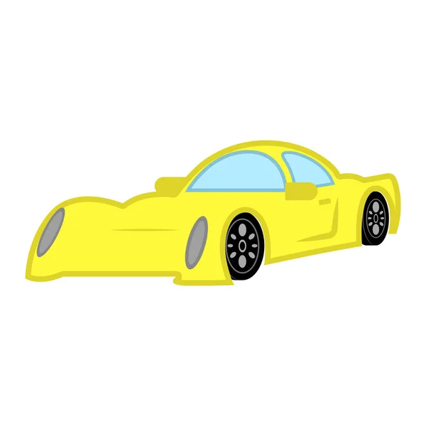 Geïsoleerde racewagen — Stockvector