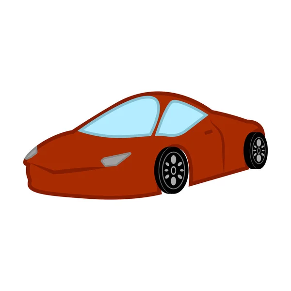 Izolované závodní auto — Stockový vektor