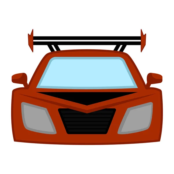 Coche de carreras aislado — Vector de stock