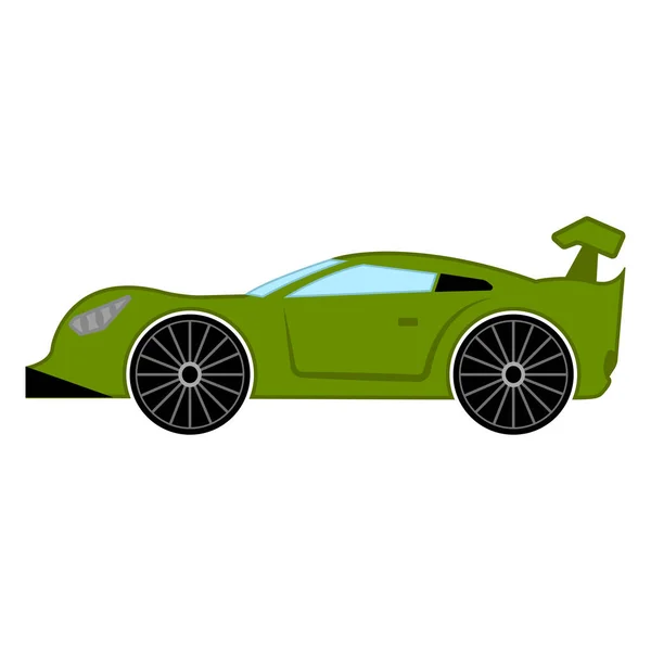 Izolované závodní auto — Stockový vektor