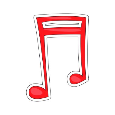 Comic altaltıncı kirişli müzik notu