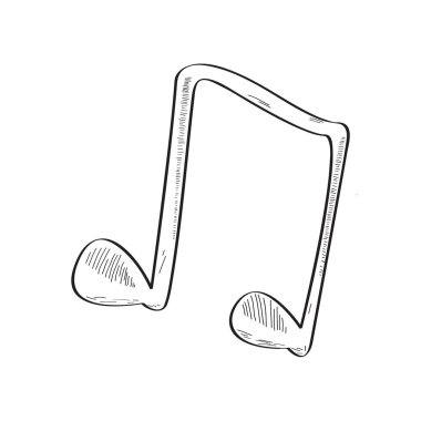 Comic kirişli müzik notu çizimi