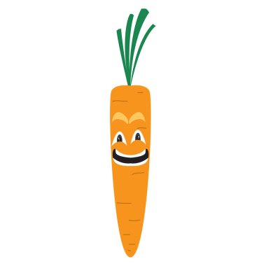 mutlu bir carrot karikatür