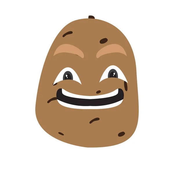 Happy Potato cartoon — Stockvector