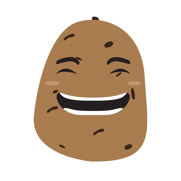 Happy potato cartoon — Stock Vector