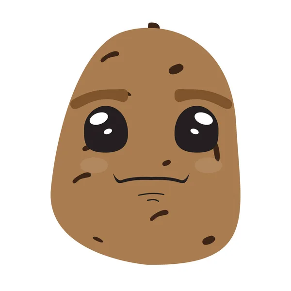可爱的土豆卡通 — 图库矢量图片