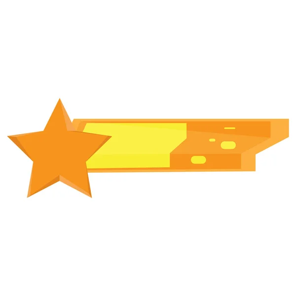 Geïsoleerde Game bar met een stervorm icoon — Stockvector