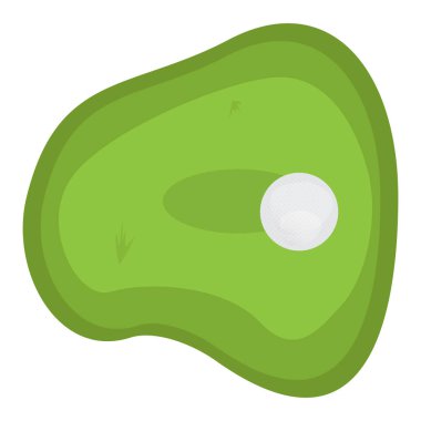 Bir top ile golf deliği