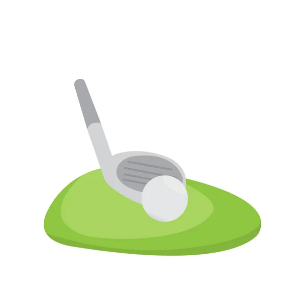 Club de golf witn une balle — Image vectorielle