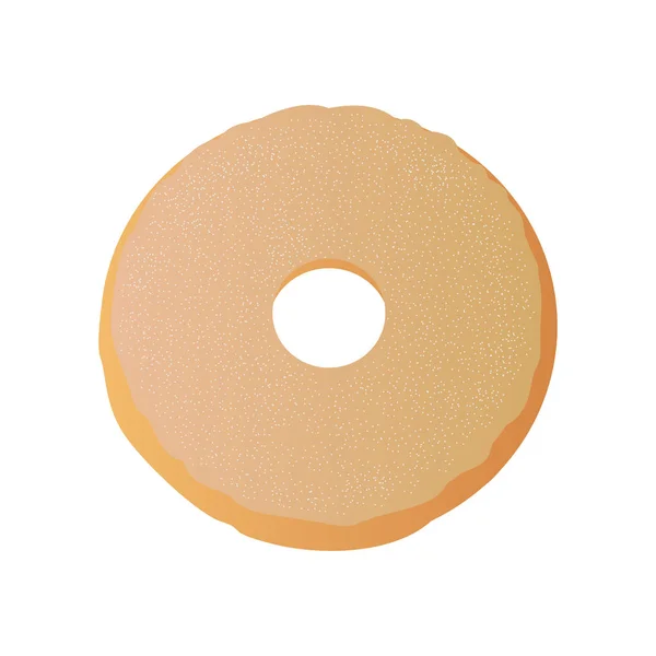 Donut acristalado aislado — Archivo Imágenes Vectoriales