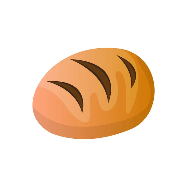 İzole ekmek rulo — Stok Vektör