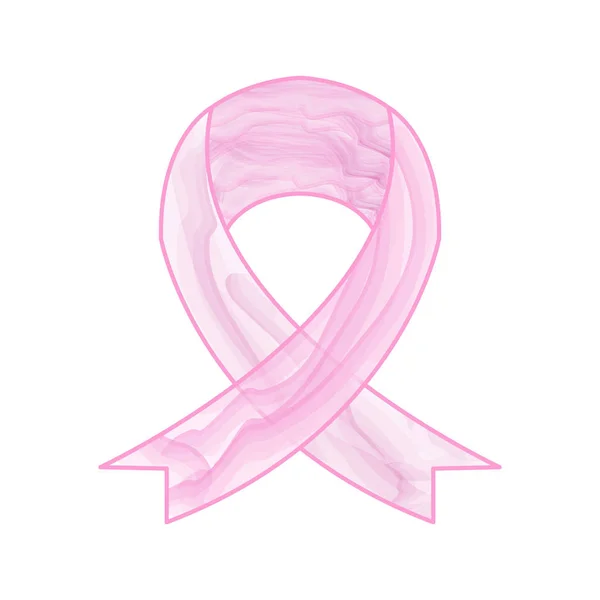 Символ акварельного раку молочної залози — стоковий вектор