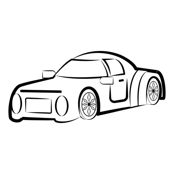 उष्णतारोधक रेसिंग कार स्केच — स्टॉक व्हेक्टर