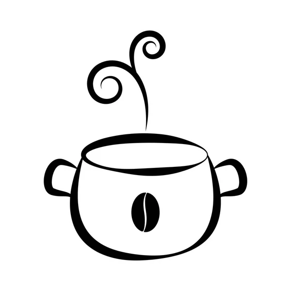 Изолированный значок чашки кофе — стоковый вектор
