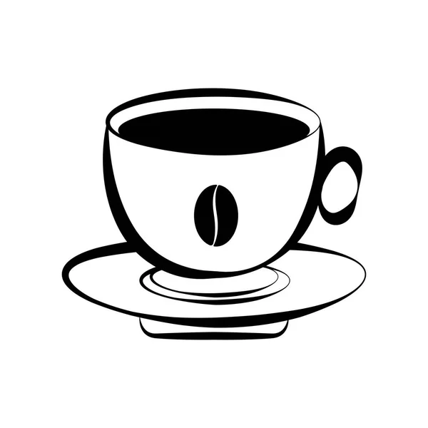 Icono de taza de café aislado — Vector de stock