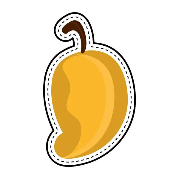 Pegatina punteada de mango aislado — Vector de stock