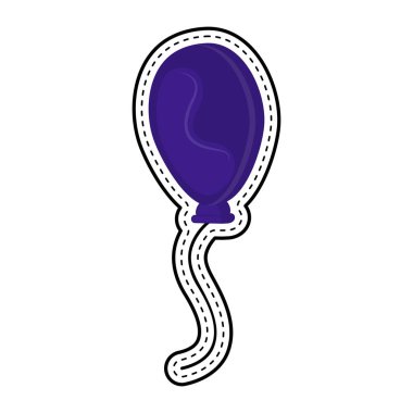 İzole balon noktalı etiket