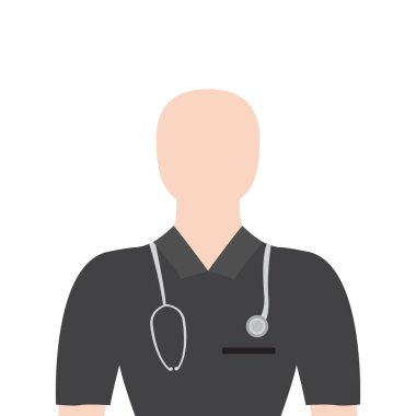 İzole erkek doktor görüntüsü