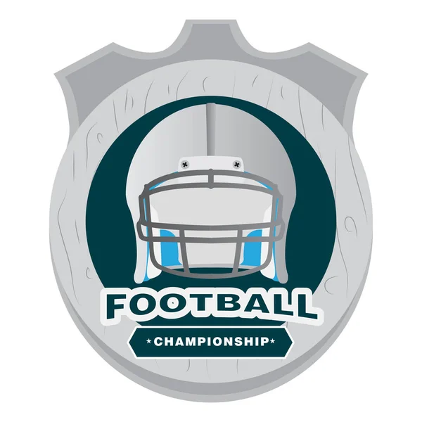 American football emblem — Stock Vector